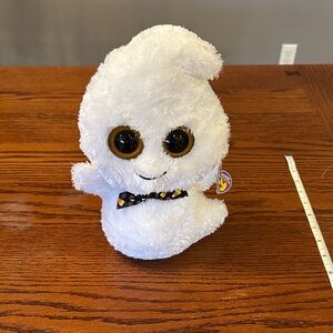 TY beanie boo ghost stuffed animal named Phantom with tags
